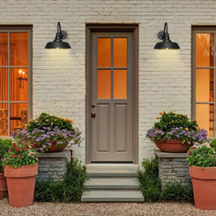 2 pack Dusk to Dawn Barn Light Large Size, Outdoor Waterproof Gooseneck Barn Light by Franing - SHOP ALL,WALL,BARN，Metal wall light