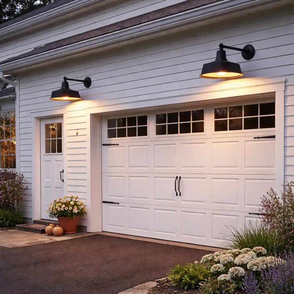 2 - Pack Outdoor Wall Lights – Modern Farmhouse Straight Arm Barn Sconces by Franing - SHOP ALL,WALL,BARN，Metal wall light