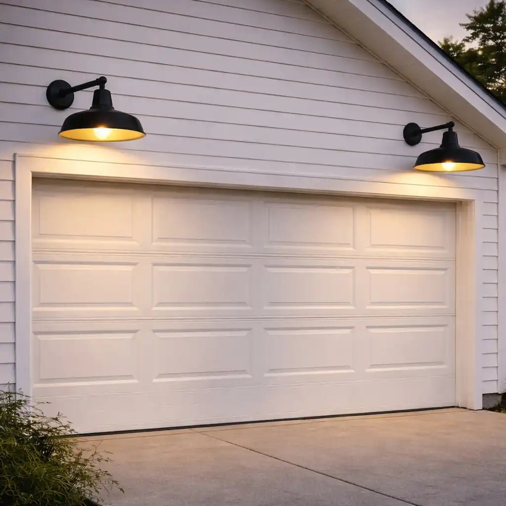 2 - Pack Outdoor Wall Lights – Modern Farmhouse Straight Arm Barn Sconces by Franing - SHOP ALL,WALL,BARN，Metal wall light