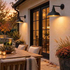 2-Pack Straight Arm Barn Lights – Outdoor Farmhouse Wall Fixtures by Franing - SHOP ALL,WALL,BARN，Metal wall light