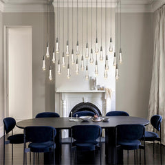 Soltaire Linear Chandelier 37'' 50'' 70'' 87"W 120"W - Franing