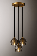 Boule Crystal Round Cluster 3 Lights Pendant