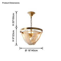 Pearl Beaded Chandelier