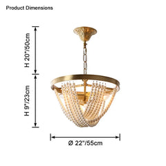 Pearl Beaded Chandelier