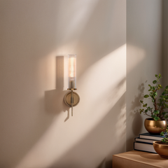 Amorra Single Head Crystal Shade Candlestick Wall Sconce - Franing