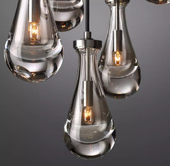 Raindrop Round Chandelier 18", Rain Chandelier - Franing