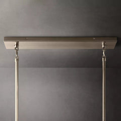 Chiara Glass Multi-Tier Rectangular Chandelier 54"W - Franing