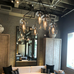 Fulcrum Round Chandelier 73" 5-Lights - Franing