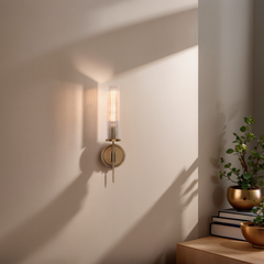 Amorra Single Head Crystal Shade Candlestick Wall Sconce - Franing
