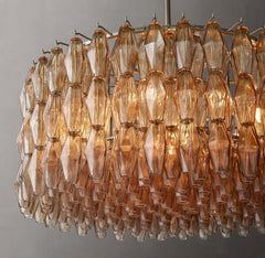Chiara Glass Round Chandelier 37" - Franing