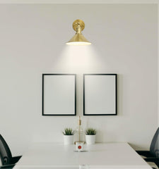 2-pack Vintage Gold Battery Operated Wall Light Set of 2, Vintage Wireless Dimmable Wall Light with Remote Control