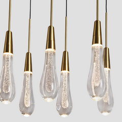 Soltaire Linear Chandelier 37'' 50'' 70'' 87"W 120"W - Franing