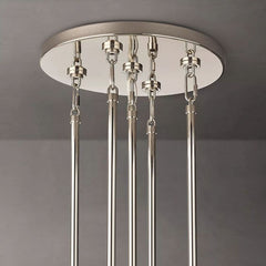 Mariogold Multi-Tier Crystal Chain Round Chandelier 48" - Franing