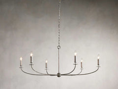 Arnett Round Chandelier in Silver - Franing
