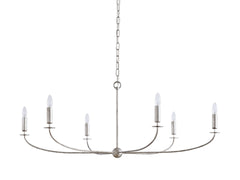 Arnett Round Chandelier in Silver - Franing