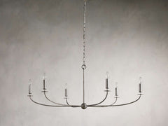 Arnett Round Chandelier in Silver - Franing