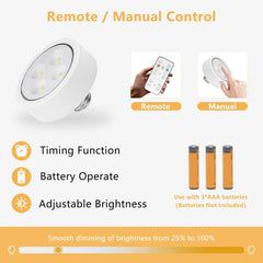 2-pack Vintage Black Battery Operated Wall Light Set of 2, Vintage Wireless Dimmable Wall Light with Remote Control