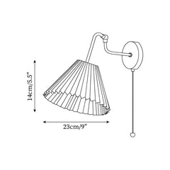 Aine Pleated Wall Lamp - Franing