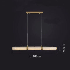 Alabaster Cylindrical Chandelier - Franing