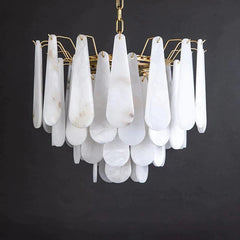 Alabaster Feathery Chandelier - Franing