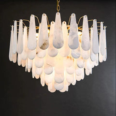 Alabaster Feathery Chandelier - Franing