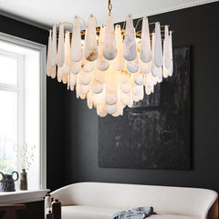Alabaster Feathery Chandelier - Franing
