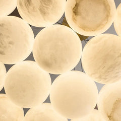 Alabaster Globe Art Pendant Light - Franing