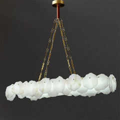Alabaster Linear Chandelier (Chain) - Franing