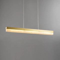 Alabaster Simple Linear Kitchen Island Chandelier - Franing