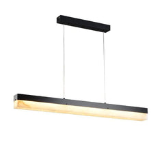 Alabaster Simple Linear Kitchen Island Chandelier - Franing