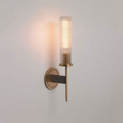 Amorra Single Head Crystal Shade Candlestick Wall Sconce - Franing