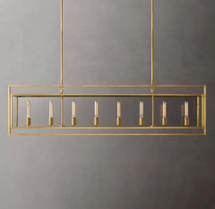 Michaul Beck Rectangular Chandelier 72" - Franing