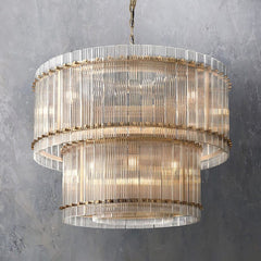 San Marcon 2-Tier Round Chandelier 37" - Franing