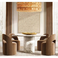Chiara Glass Round Chandelier 61" - Franing
