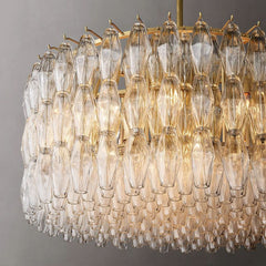 Chiara Glass Round Chandelier 37" - Franing