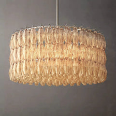 Chiara Glass Round Chandelier 37" - Franing