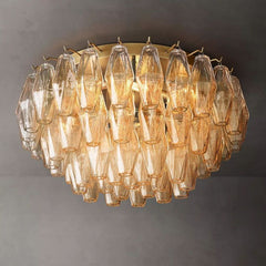 Chiaray Clear Glass Flushmount 22" - Franing