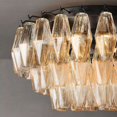 Chiaray Clear Glass Flushmount 22" - Franing