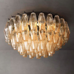 Chiaray Clear Glass Flushmount 22" - Franing