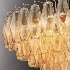 Chiara Clear Glass Tiered Round Chandelier 37" - Franing