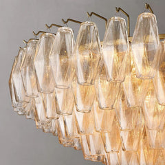 Chiara Clear Glass Tiered Round Chandelier 37" - Franing