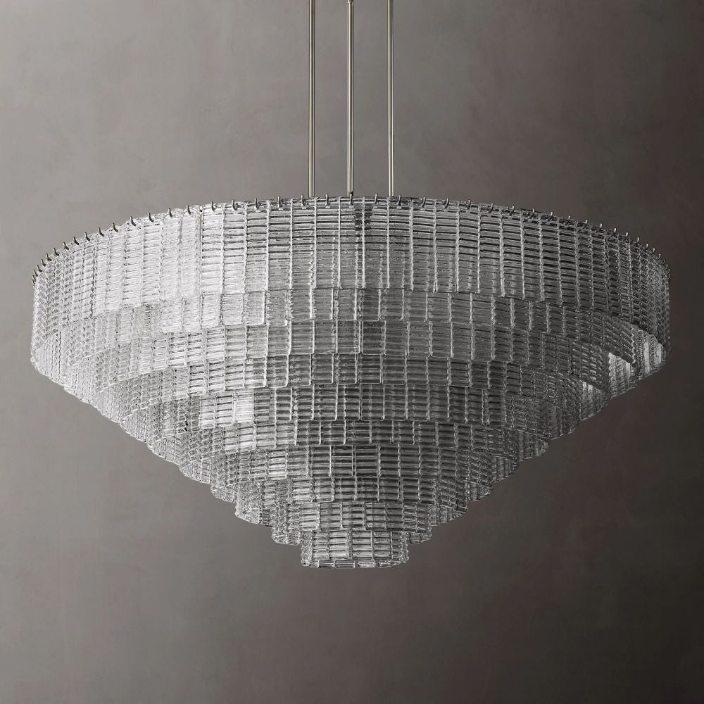 Siren Glass Round Chandelier 65" - Franing