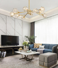 Crystal Ball Round Cluster Chandelier - Franing