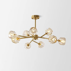 Crystal Ball Round Cluster Chandelier - Franing