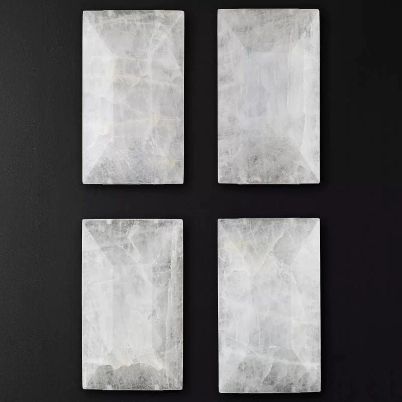 Huxley Calcite Alabaster Rectangular Chandelier 42" - Franing
