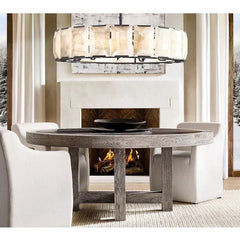Huxley Calcite Round Chandelier 60"