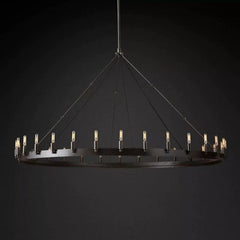 Caminy Vintage Filament Round Chandelier - Franing