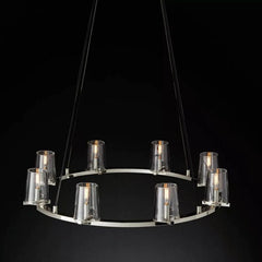 Kuseay Glass Round Chandelier 36" - Franing