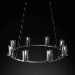 Kuseay Glass Round Chandelier 36" - Franing