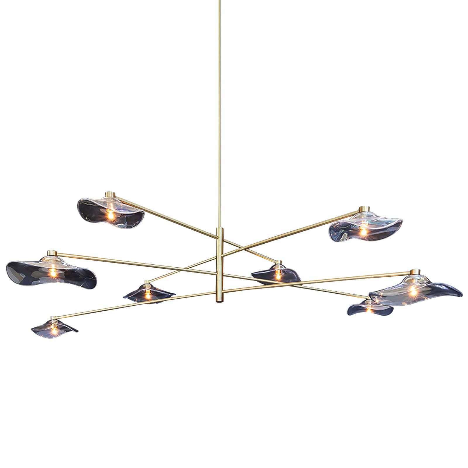 Lotus Leaves Glass Chandelier - Franing